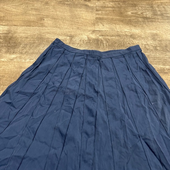 Lafeyette 148 New York Blue A-Line Skirt 6 - Picture 3 of 7